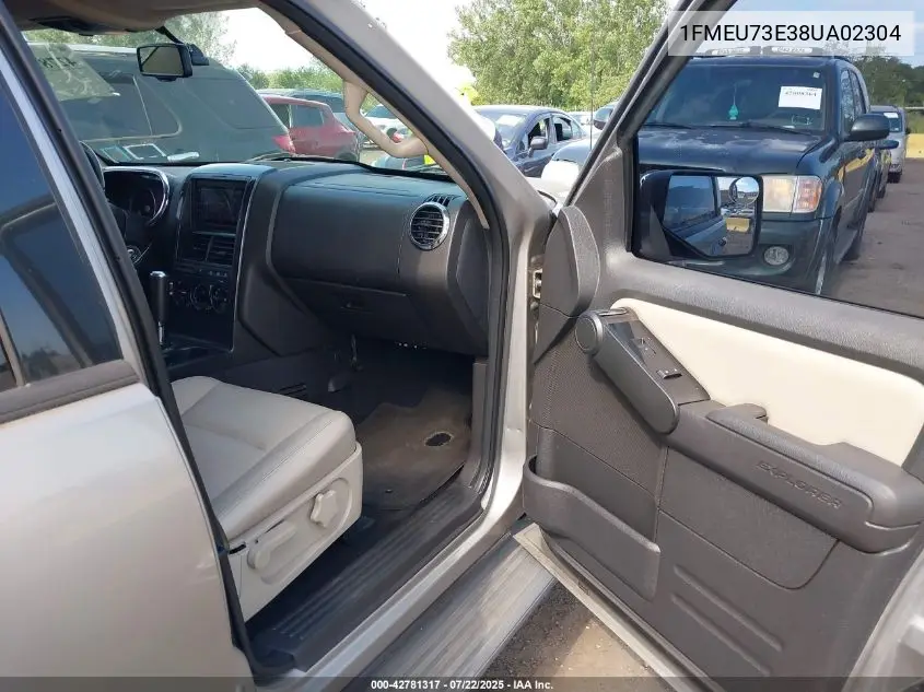 1FMEU73E38UA02304 2008 Ford Explorer Xlt