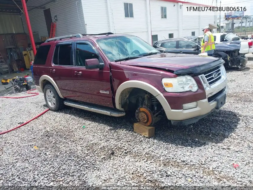 2008 Ford Explorer Eddie Bauer VIN: 1FMEU74E38UB06516 Lot: 42793755