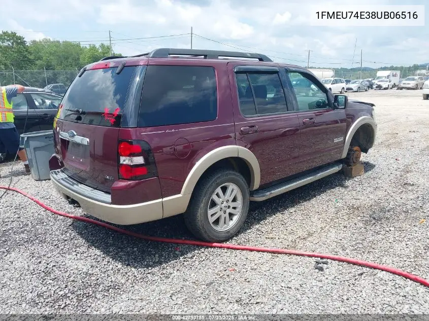 2008 Ford Explorer Eddie Bauer VIN: 1FMEU74E38UB06516 Lot: 42793755