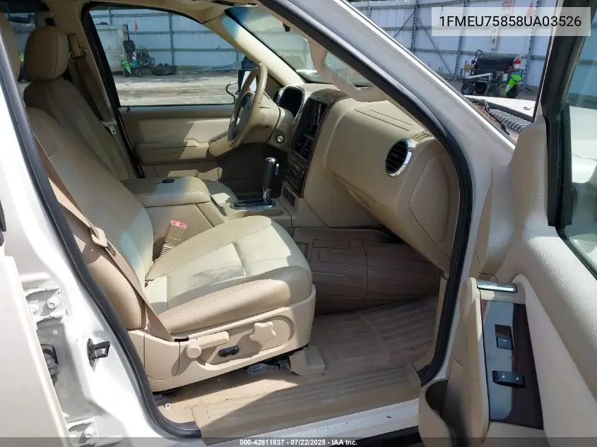 2008 Ford Explorer Limited VIN: 1FMEU75858UA03526 Lot: 42811837