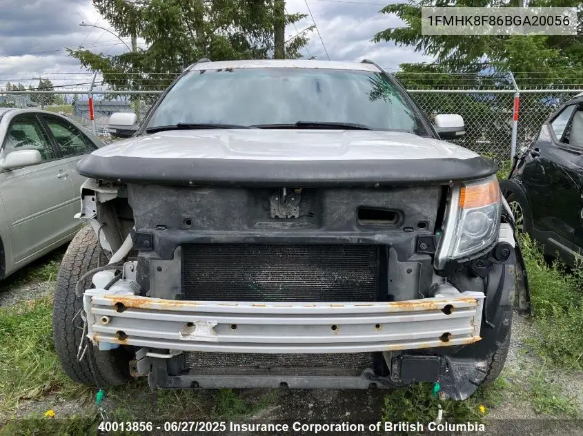 2011 Ford Explorer Limited VIN: 1FMHK8F86BGA20056 Lot: 40013856