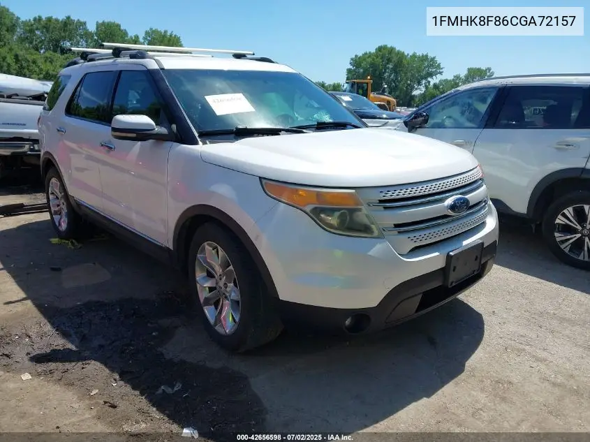 2012 Ford Explorer Limited VIN: 1FMHK8F86CGA72157 Lot: 42656598