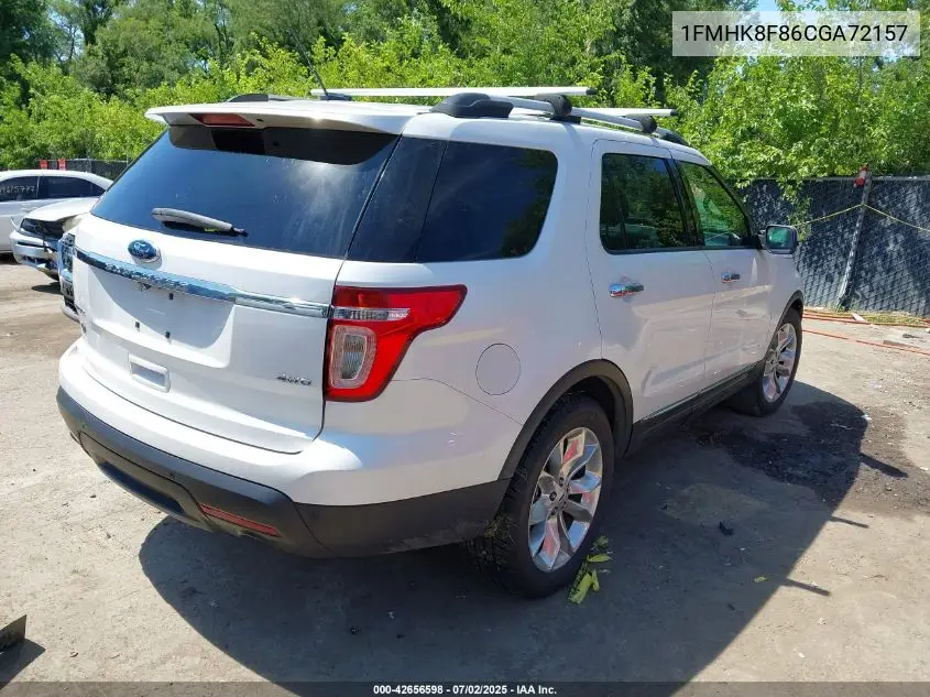 2012 Ford Explorer Limited VIN: 1FMHK8F86CGA72157 Lot: 42656598
