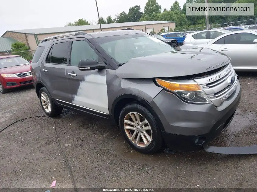 2013 Ford Explorer Xlt VIN: 1FM5K7D81DGB61331 Lot: 42588278