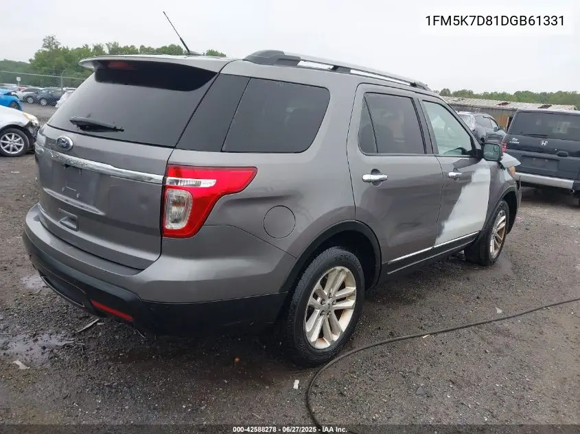 2013 Ford Explorer Xlt VIN: 1FM5K7D81DGB61331 Lot: 42588278