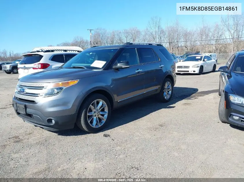2014 Ford Explorer Xlt VIN: 1FM5K8D85EGB14861 Lot: 41930309