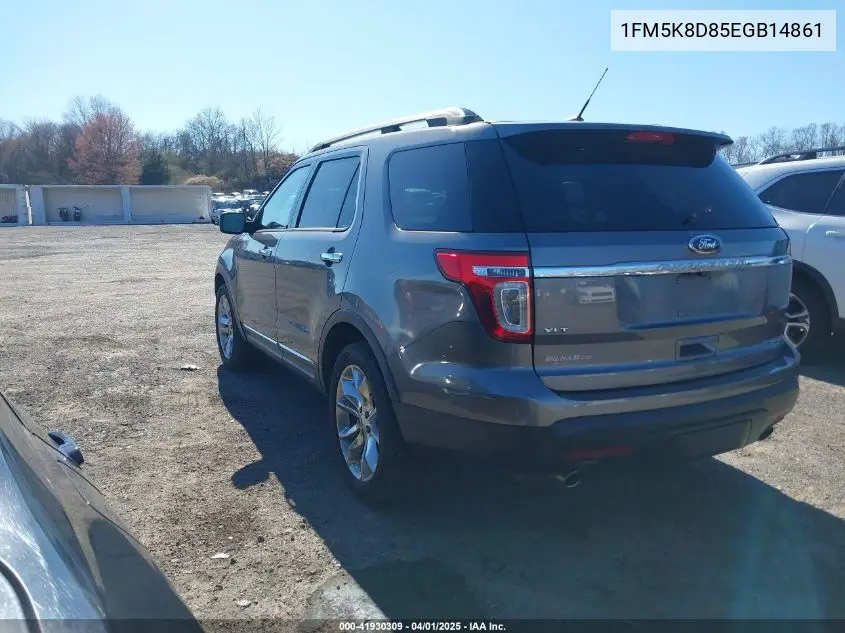 2014 Ford Explorer Xlt VIN: 1FM5K8D85EGB14861 Lot: 41930309