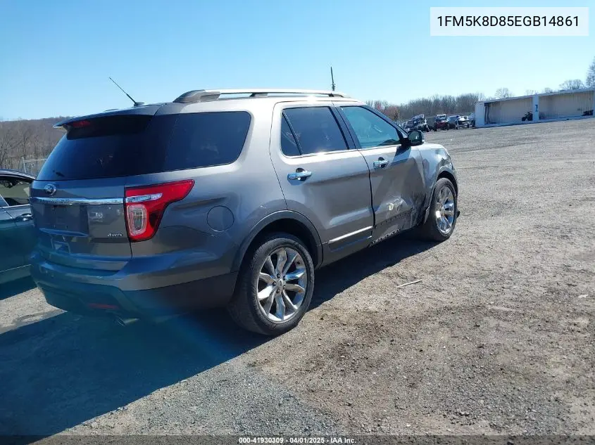 2014 Ford Explorer Xlt VIN: 1FM5K8D85EGB14861 Lot: 41930309