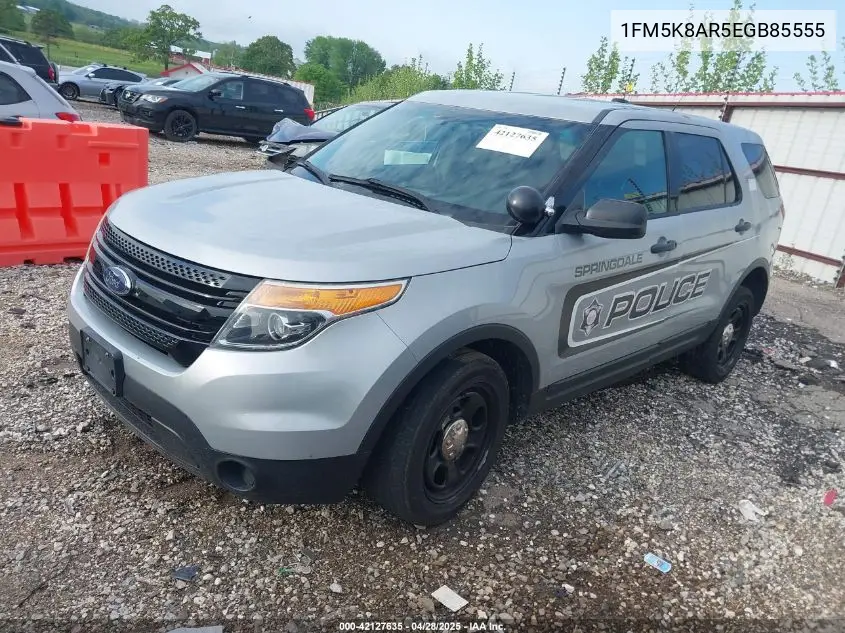 2014 Ford Police Interceptor VIN: 1FM5K8AR5EGB85555 Lot: 42127635