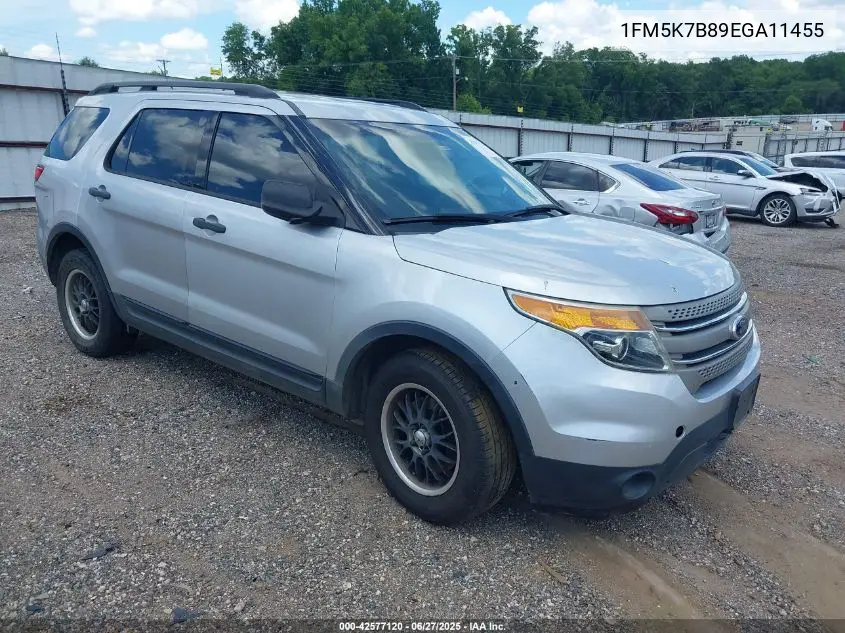 2014 Ford Explorer VIN: 1FM5K7B89EGA11455 Lot: 42577120