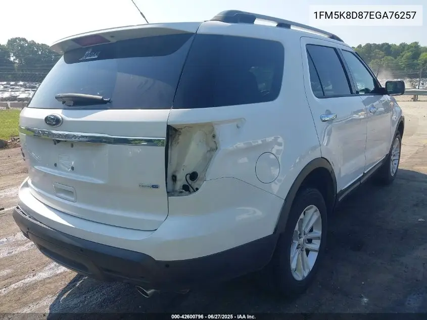 2014 Ford Explorer Xlt VIN: 1FM5K8D87EGA76257 Lot: 42600796