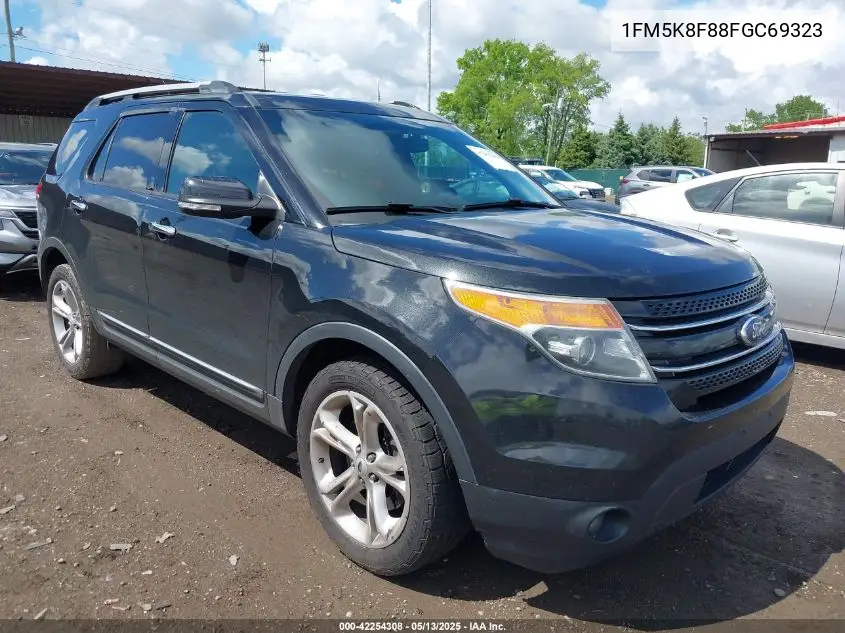 2015 Ford Explorer Limited VIN: 1FM5K8F88FGC69323 Lot: 42254308