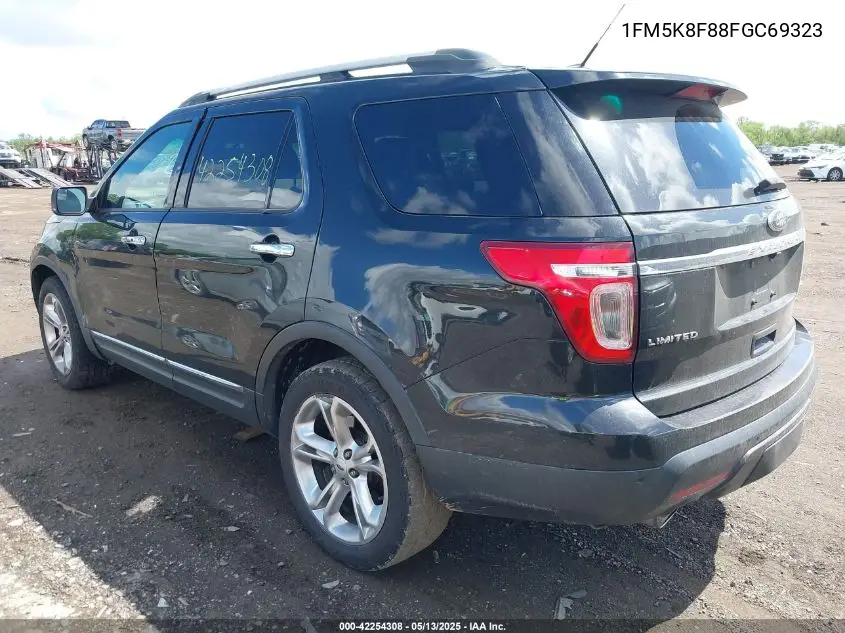 2015 Ford Explorer Limited VIN: 1FM5K8F88FGC69323 Lot: 42254308