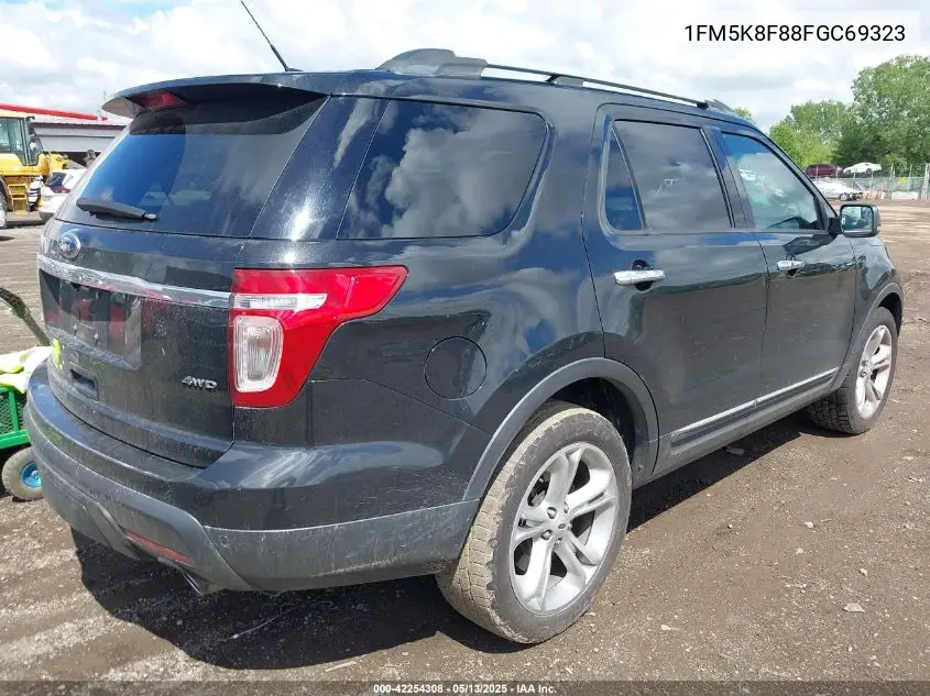 2015 Ford Explorer Limited VIN: 1FM5K8F88FGC69323 Lot: 42254308