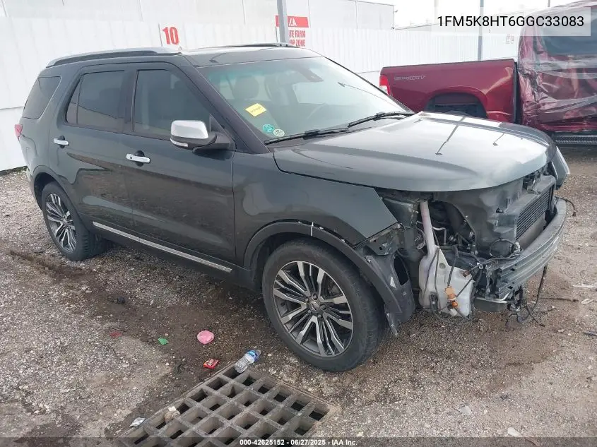 2016 Ford Explorer Platinum VIN: 1FM5K8HT6GGC33083 Lot: 42625152