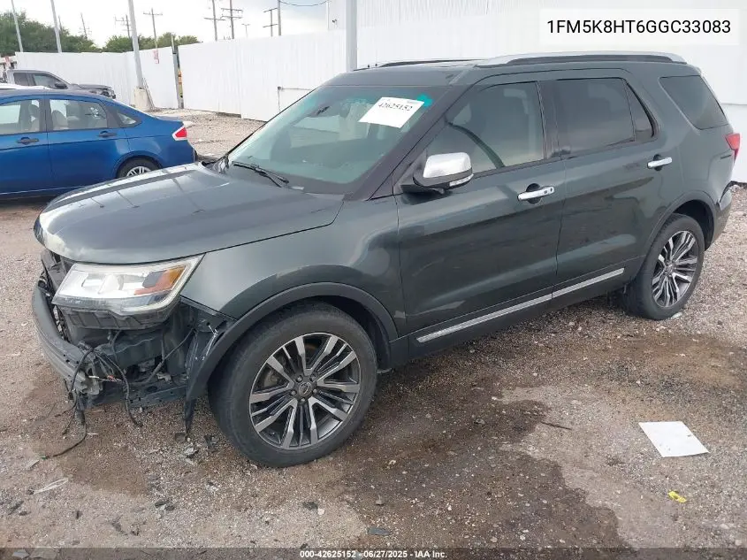2016 Ford Explorer Platinum VIN: 1FM5K8HT6GGC33083 Lot: 42625152