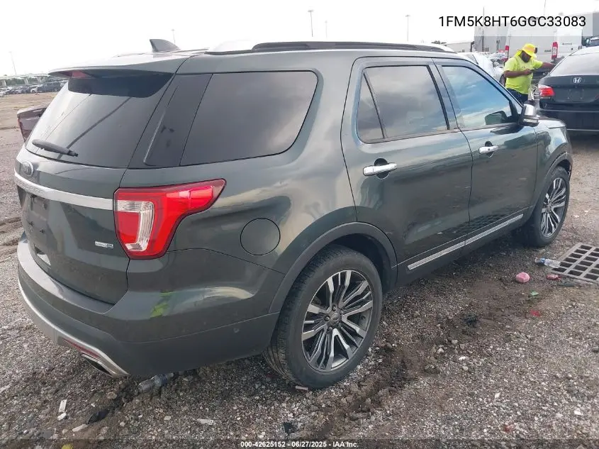 2016 Ford Explorer Platinum VIN: 1FM5K8HT6GGC33083 Lot: 42625152