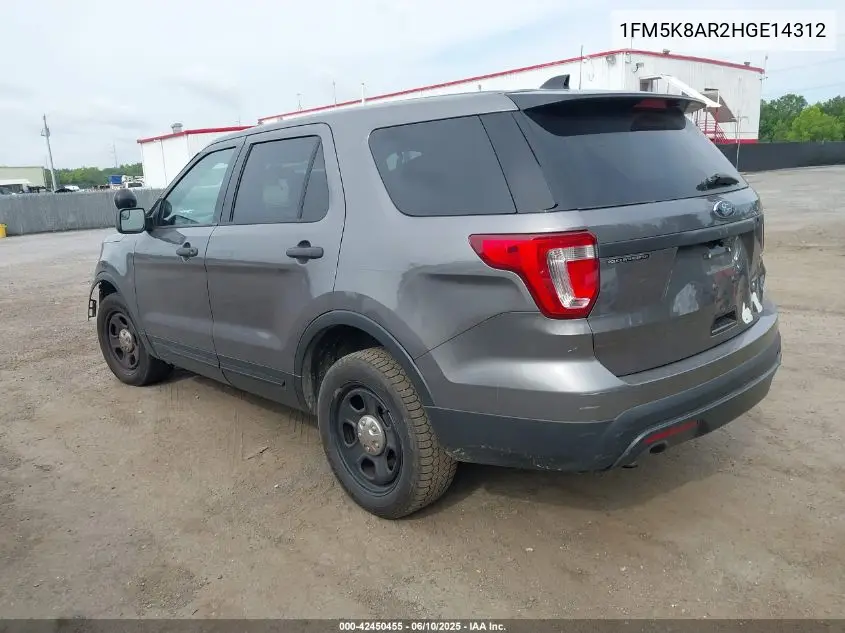 2017 Ford Police Interceptor VIN: 1FM5K8AR2HGE14312 Lot: 42450455