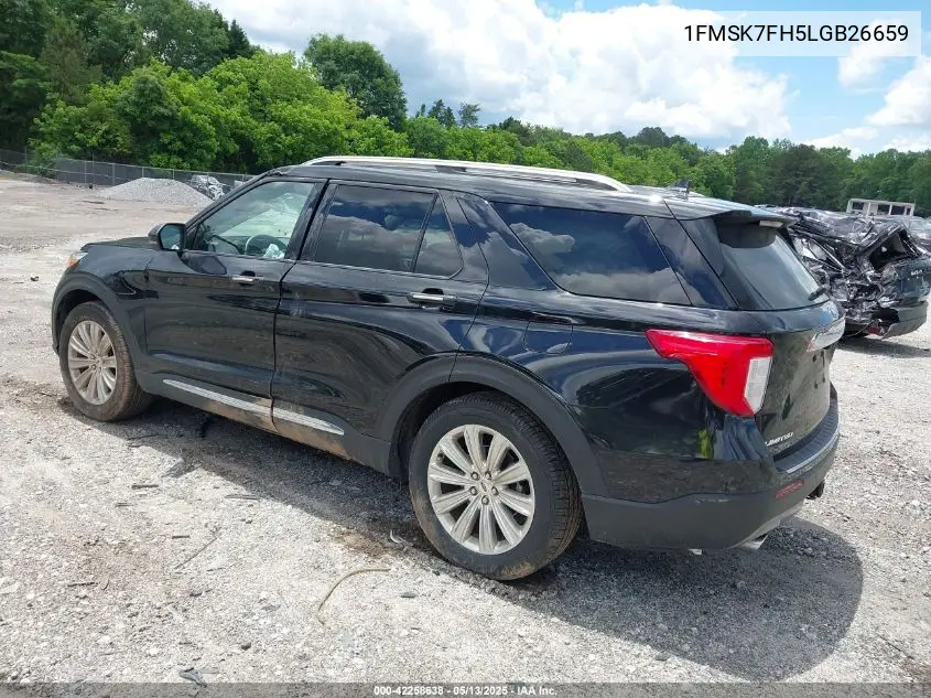 2020 Ford Explorer Limited VIN: 1FMSK7FH5LGB26659 Lot: 42258638