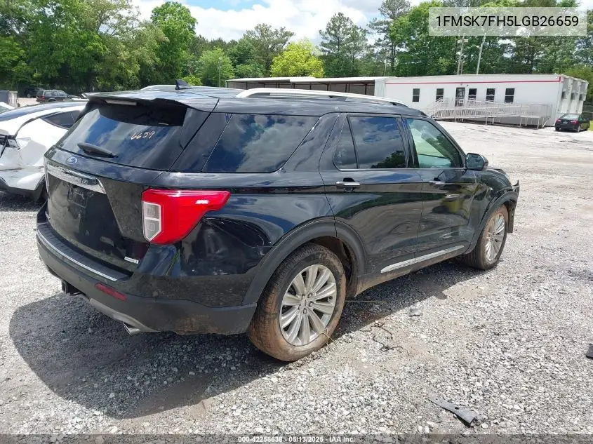 2020 Ford Explorer Limited VIN: 1FMSK7FH5LGB26659 Lot: 42258638