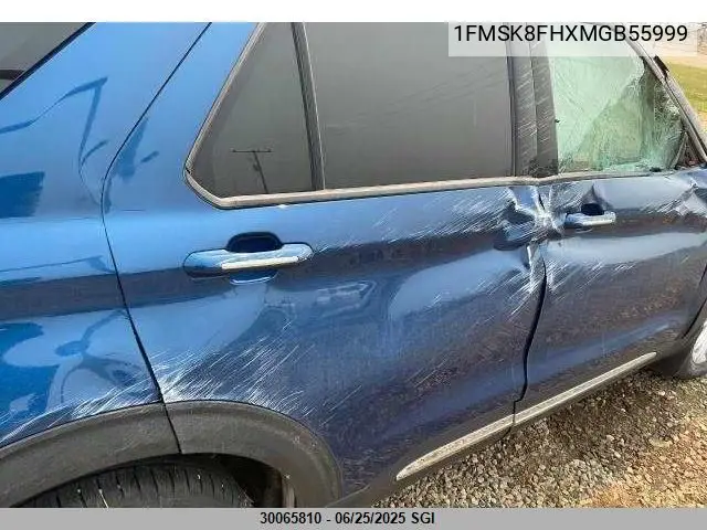 2021 Ford Explorer Limited VIN: 1FMSK8FHXMGB55999 Lot: 30065810