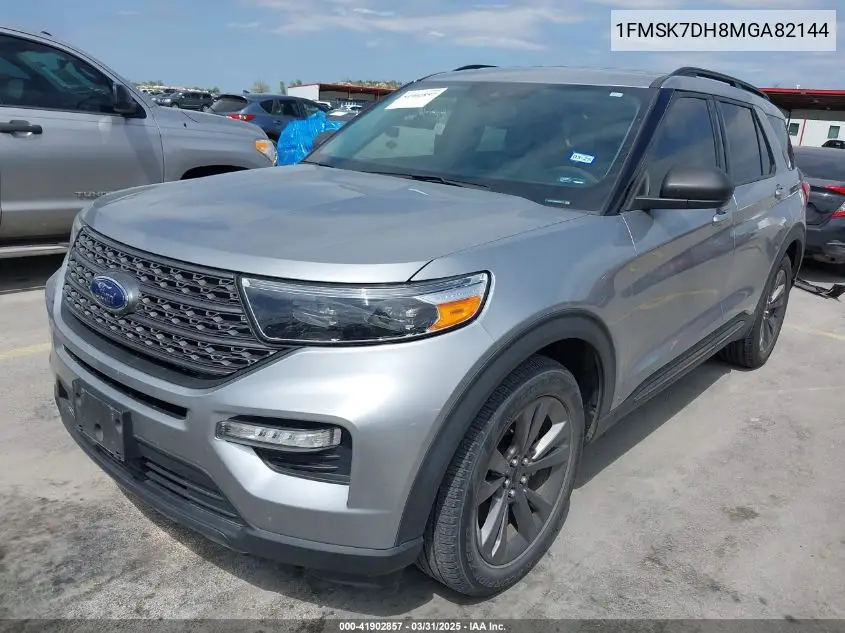 2021 Ford Explorer Xlt VIN: 1FMSK7DH8MGA82144 Lot: 41902857