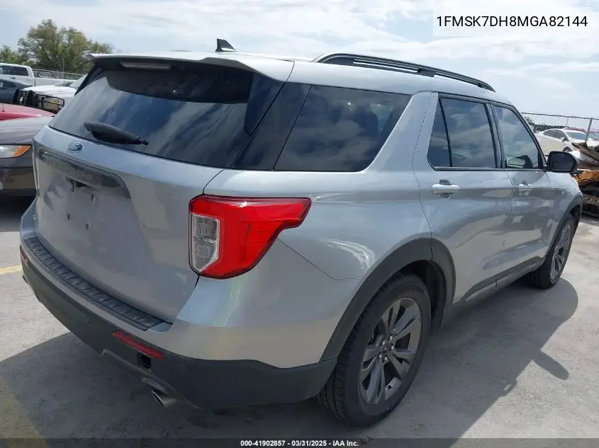 2021 Ford Explorer Xlt VIN: 1FMSK7DH8MGA82144 Lot: 41902857