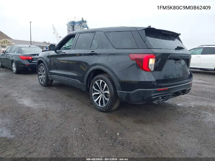 2021 Ford Explorer St VIN: 1FM5K8GC9MGB62409 Lot: 42232020