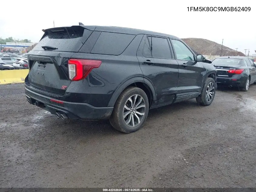2021 Ford Explorer St VIN: 1FM5K8GC9MGB62409 Lot: 42232020