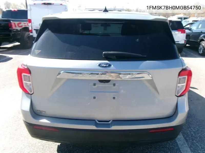 2021 Ford Explorer VIN: 1FMSK7BH0MGB54750 Lot: 42260694