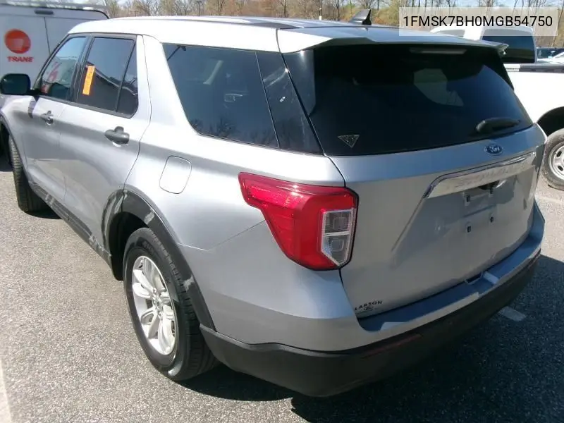 2021 Ford Explorer VIN: 1FMSK7BH0MGB54750 Lot: 42260694