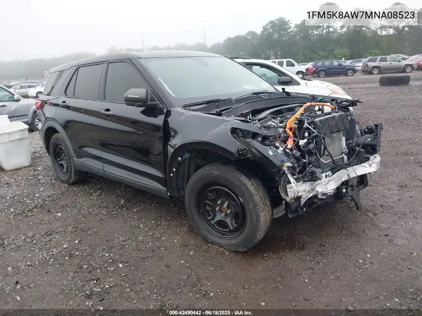 2021 Ford Police Interceptor VIN: 1FM5K8AW7MNA08523 Lot: 42490442