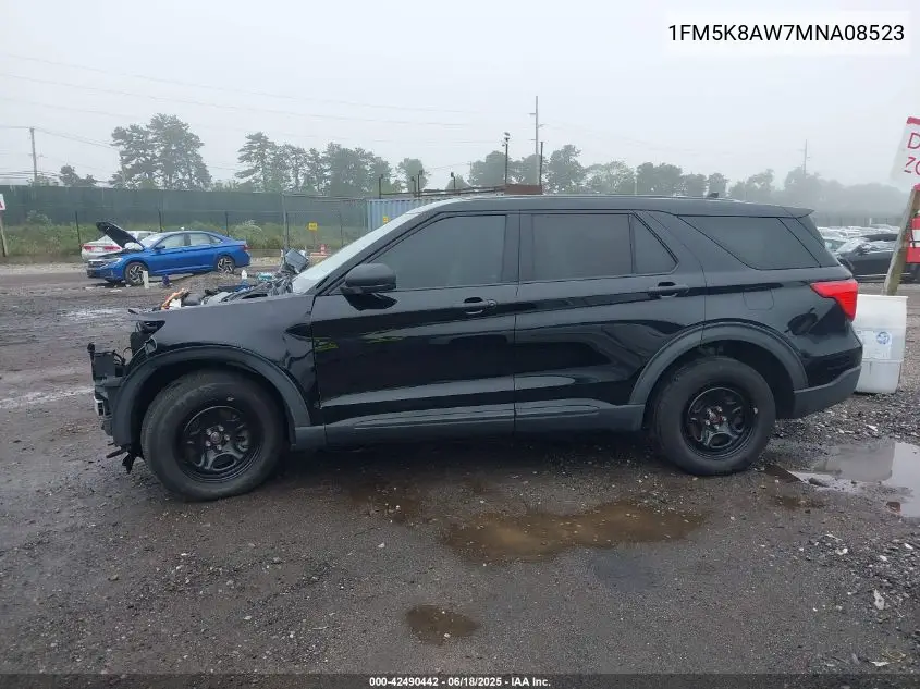 2021 Ford Police Interceptor VIN: 1FM5K8AW7MNA08523 Lot: 42490442