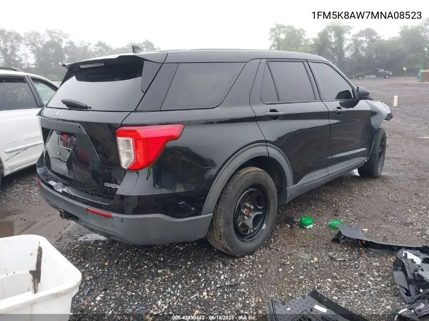 2021 Ford Police Interceptor VIN: 1FM5K8AW7MNA08523 Lot: 42490442