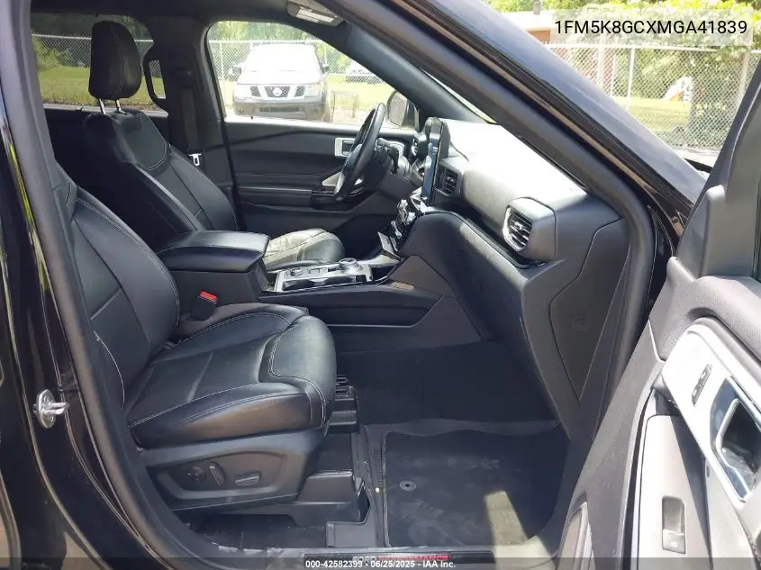 2021 Ford Explorer St VIN: 1FM5K8GCXMGA41839 Lot: 42582399
