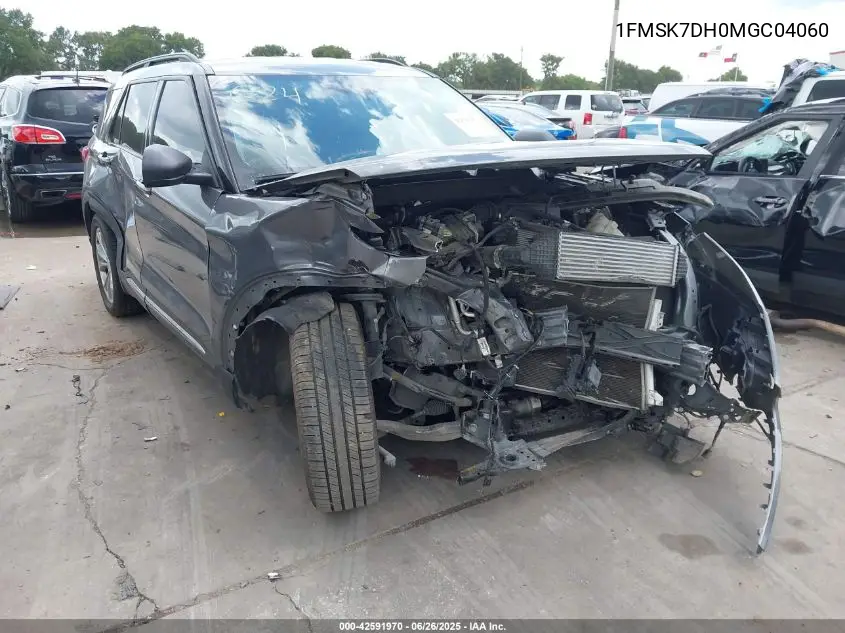 2021 Ford Explorer Xlt VIN: 1FMSK7DH0MGC04060 Lot: 42591970