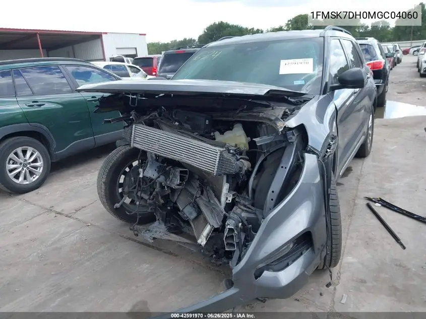 2021 Ford Explorer Xlt VIN: 1FMSK7DH0MGC04060 Lot: 42591970