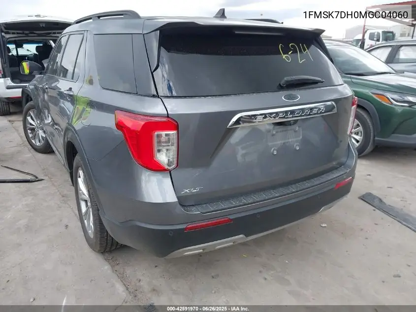 2021 Ford Explorer Xlt VIN: 1FMSK7DH0MGC04060 Lot: 42591970