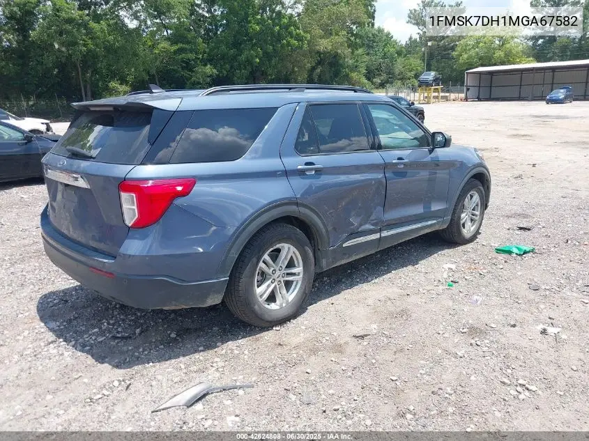 2021 Ford Explorer Xlt VIN: 1FMSK7DH1MGA67582 Lot: 42624808