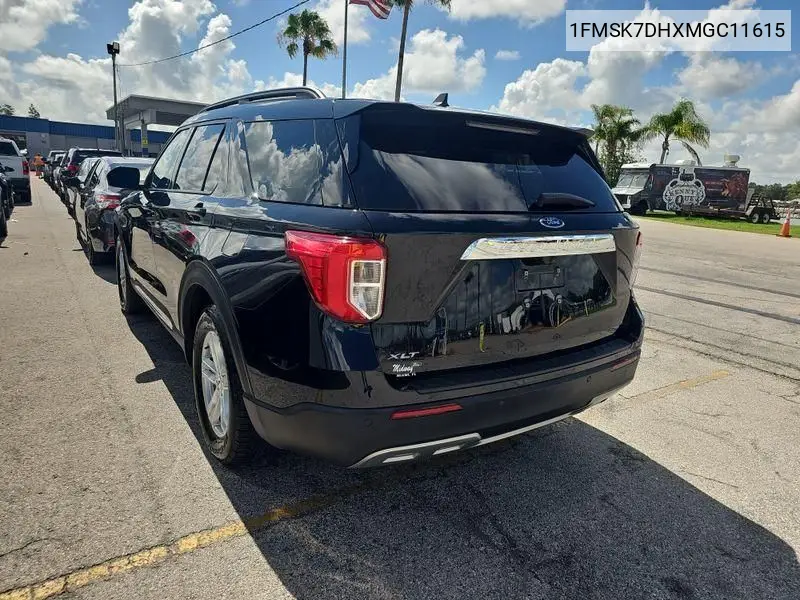 2021 Ford Explorer Xlt VIN: 1FMSK7DHXMGC11615 Lot: 42633667