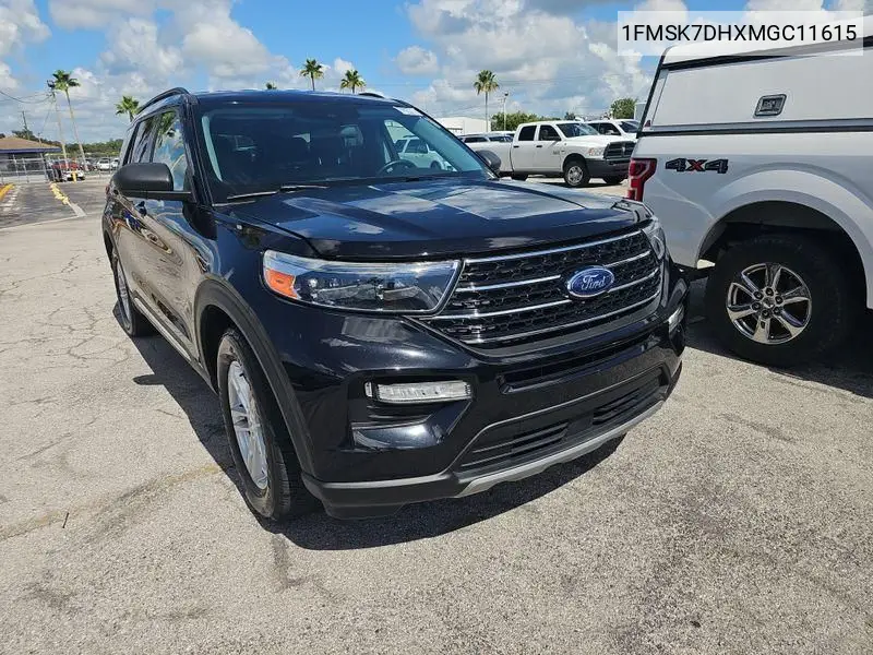 2021 Ford Explorer Xlt VIN: 1FMSK7DHXMGC11615 Lot: 42633667