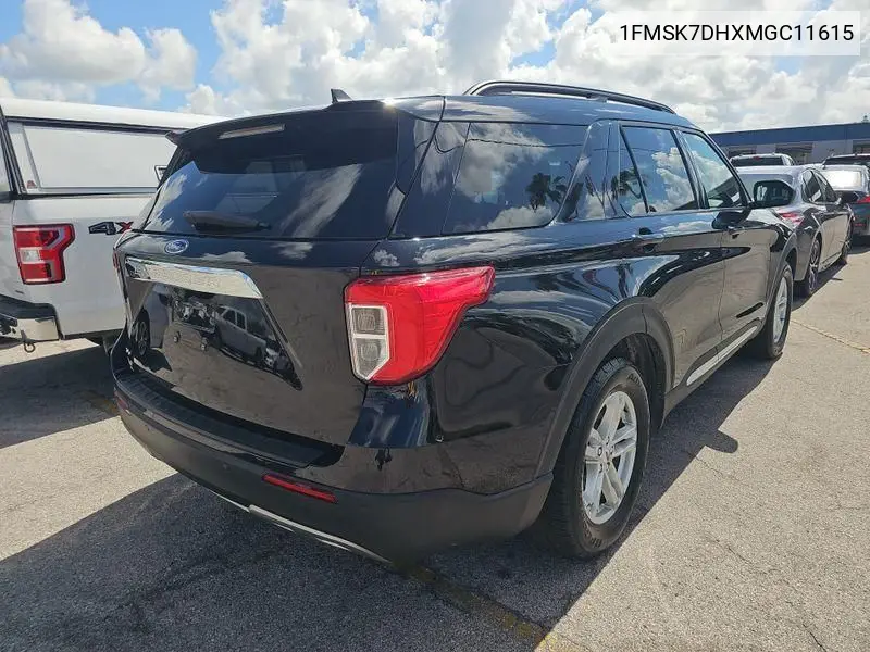 2021 Ford Explorer Xlt VIN: 1FMSK7DHXMGC11615 Lot: 42633667