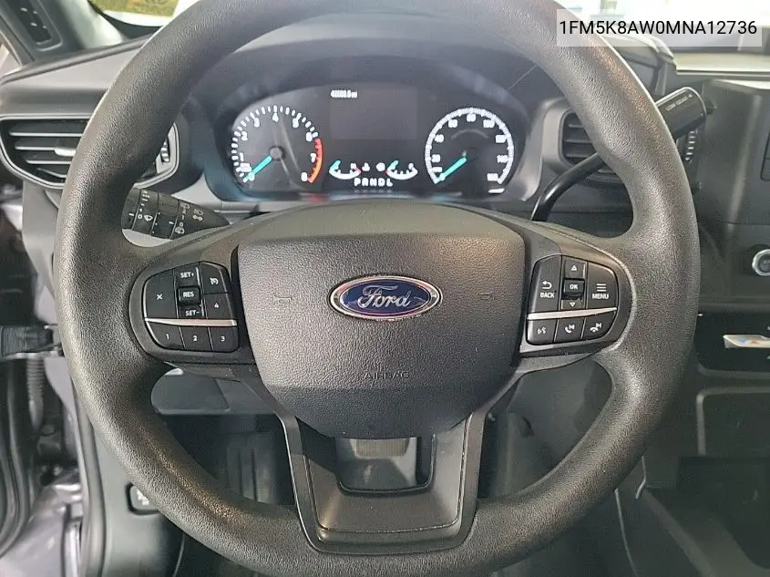 2021 Ford Explorer Police Interceptor VIN: 1FM5K8AW0MNA12736 Lot: 42634816