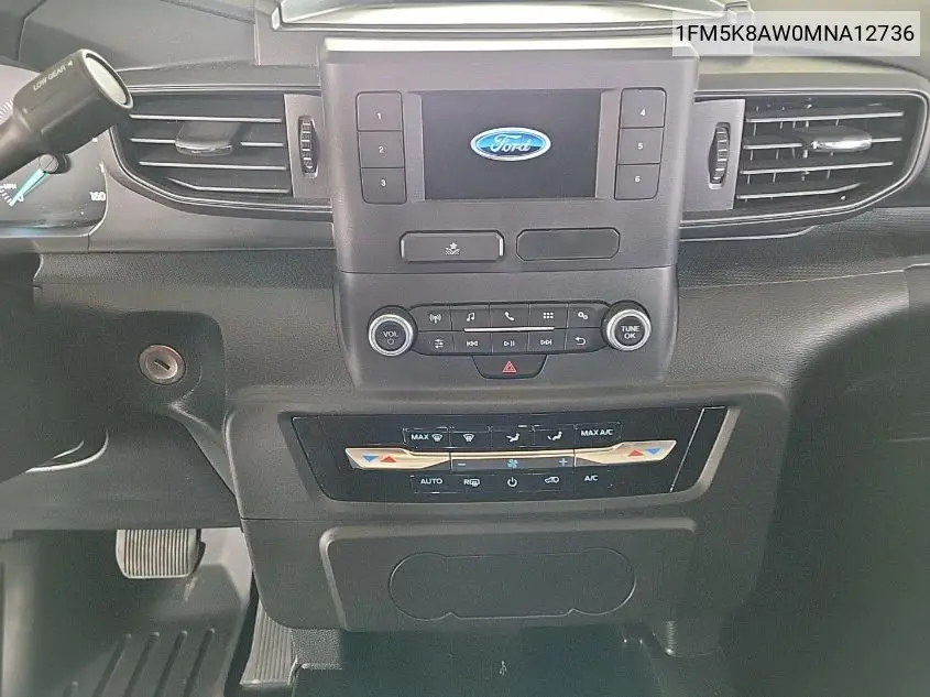 2021 Ford Explorer Police Interceptor VIN: 1FM5K8AW0MNA12736 Lot: 42634816