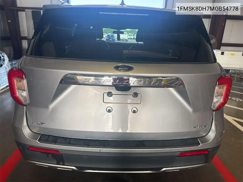 2021 Ford Explorer Xlt VIN: 1FMSK8DH7MGB54778 Lot: 42642832