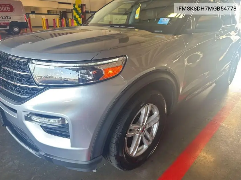 2021 Ford Explorer Xlt VIN: 1FMSK8DH7MGB54778 Lot: 42642832