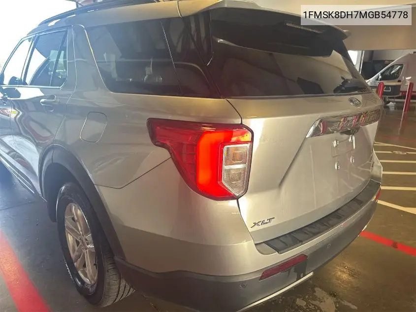 2021 Ford Explorer Xlt VIN: 1FMSK8DH7MGB54778 Lot: 42642832