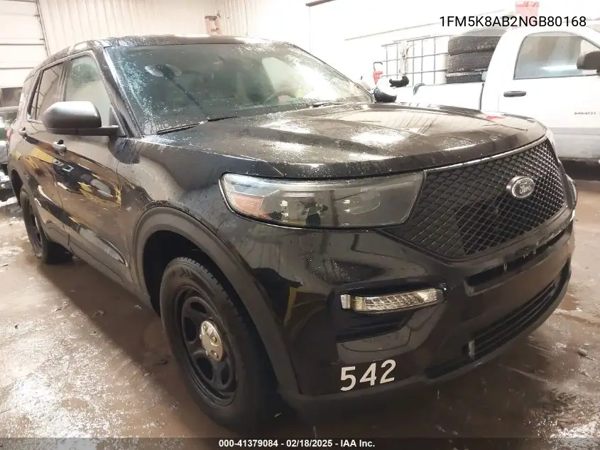 2022 Ford Police Interceptor VIN: 1FM5K8AB2NGB80168 Lot: 41379084