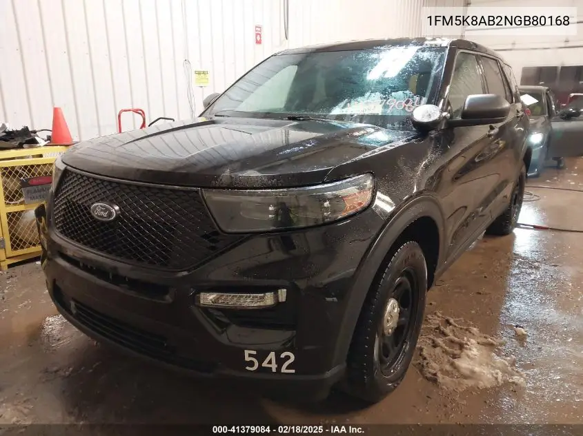 2022 Ford Police Interceptor VIN: 1FM5K8AB2NGB80168 Lot: 41379084