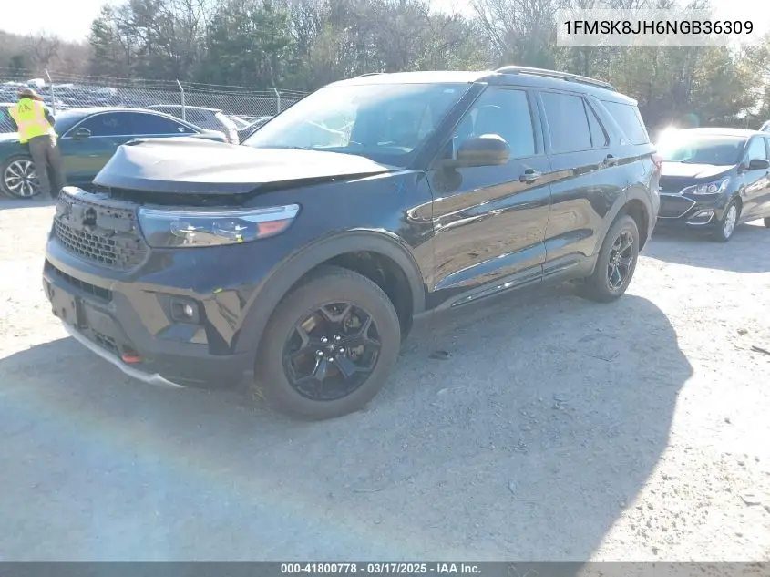 2022 Ford Explorer Timberline VIN: 1FMSK8JH6NGB36309 Lot: 41800778